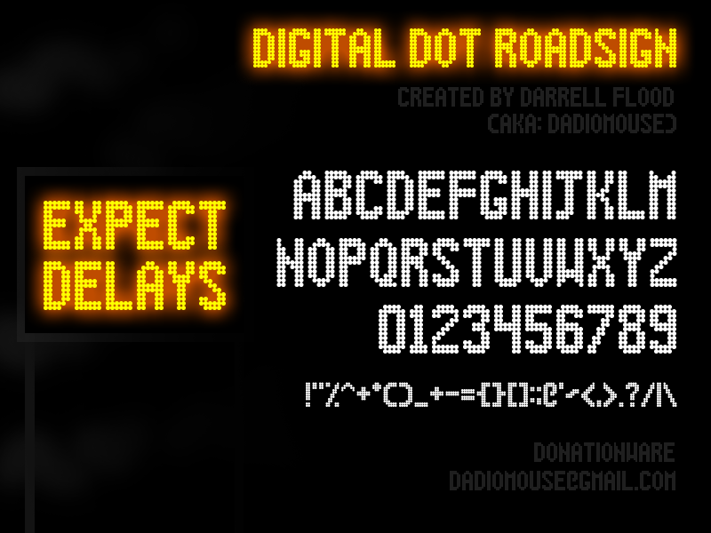 Digital Dot Roadsign